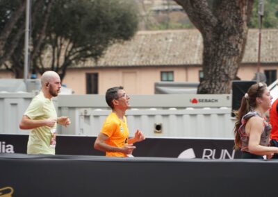 Il nostro presidente, Francesco, durante la Maratona